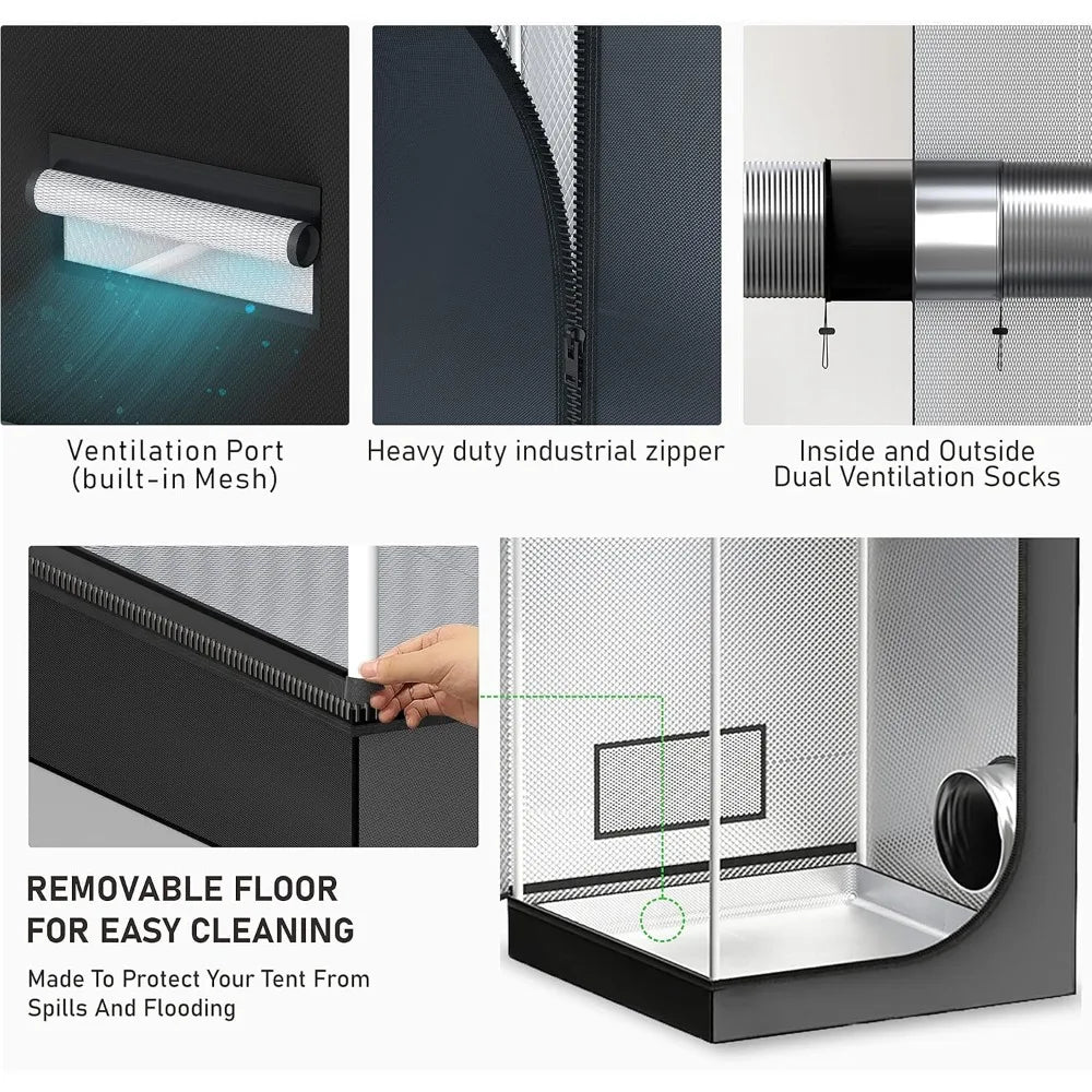 Mylar Canvas Reflective Room Box Growing Tents for Indoor | Hydro ATL