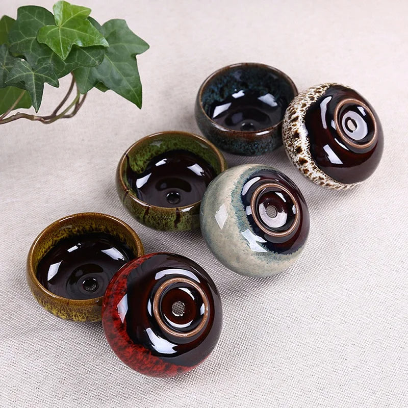 Ceramic Bonsai Flowing Glaze Orchid Dirt Pots | Hydro ATL