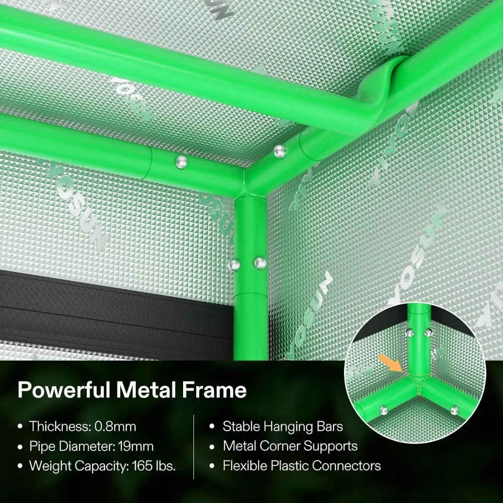 x5 Grow Tent with Window & Floor Tray for Indoor Plants | Hydro ATL
