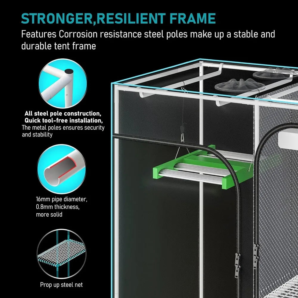 Mylar Canvas Reflective Room Box Growing Tents for Indoor | Hydro ATL