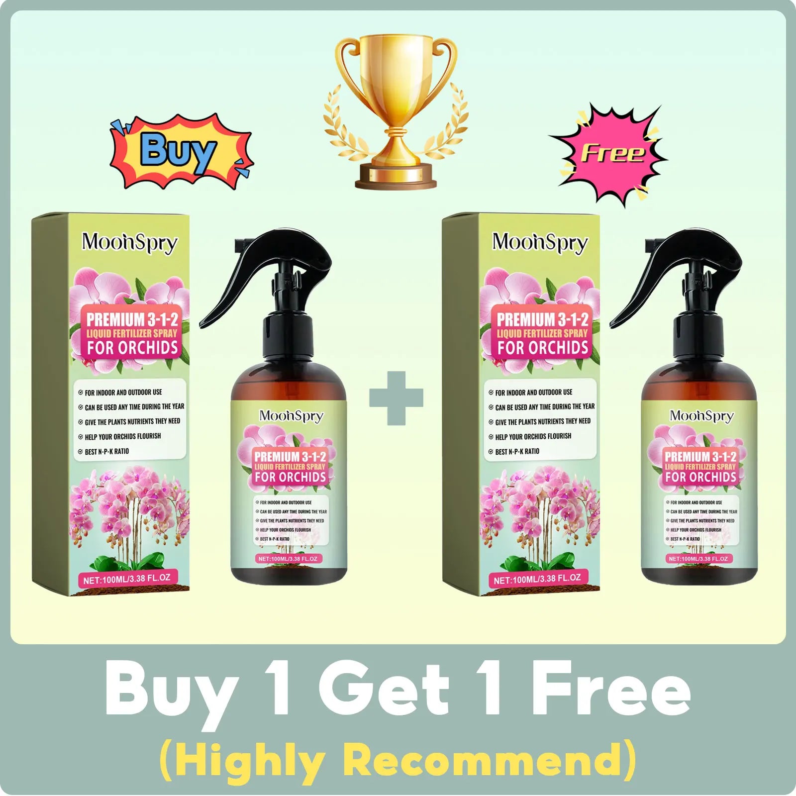 Orchid Fertilizer Spray for Leaf Nutrient & Bloom Boost | Hydro ATL