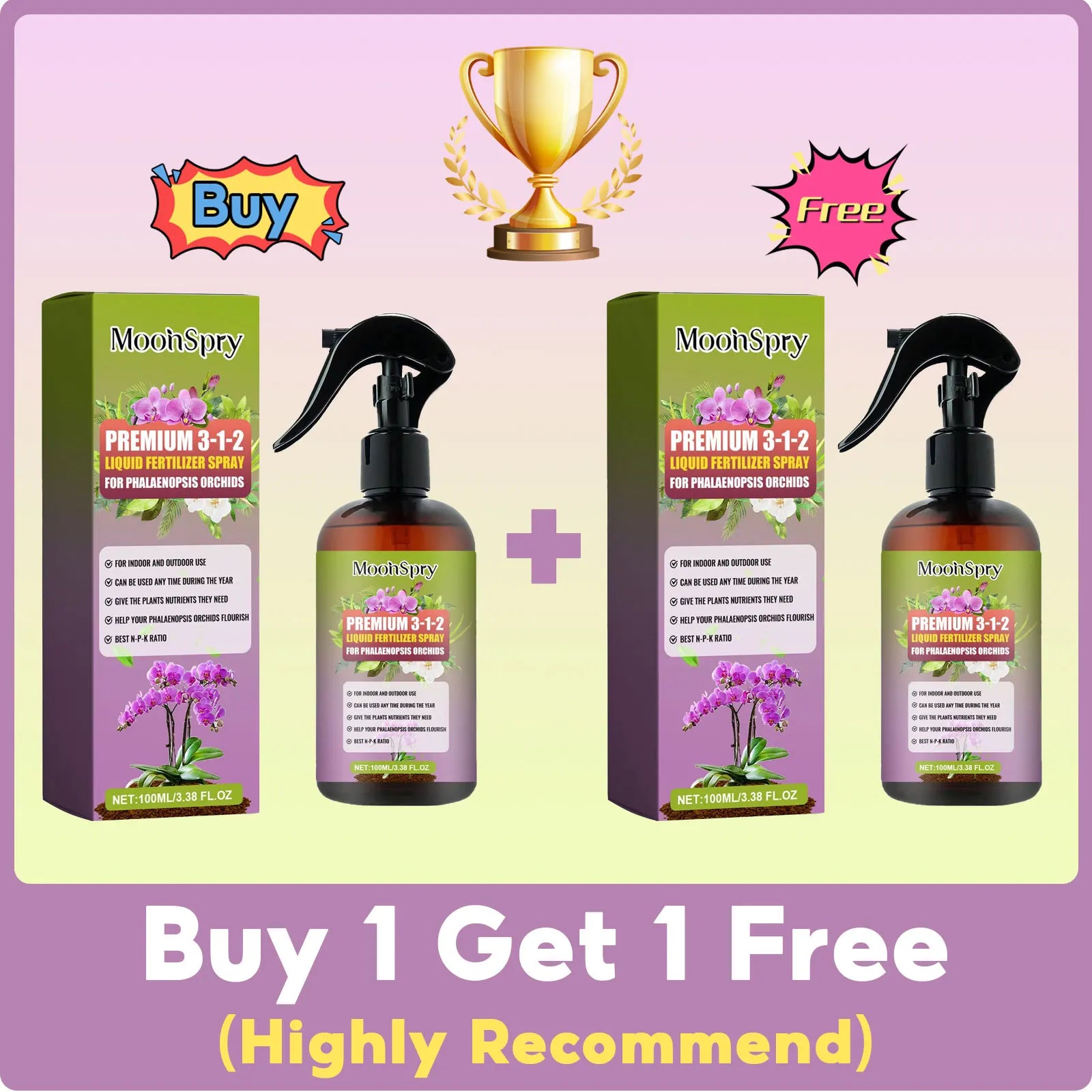 Orchid Fertilizer Spray for Leaf Nutrient & Bloom Boost | Hydro ATL
