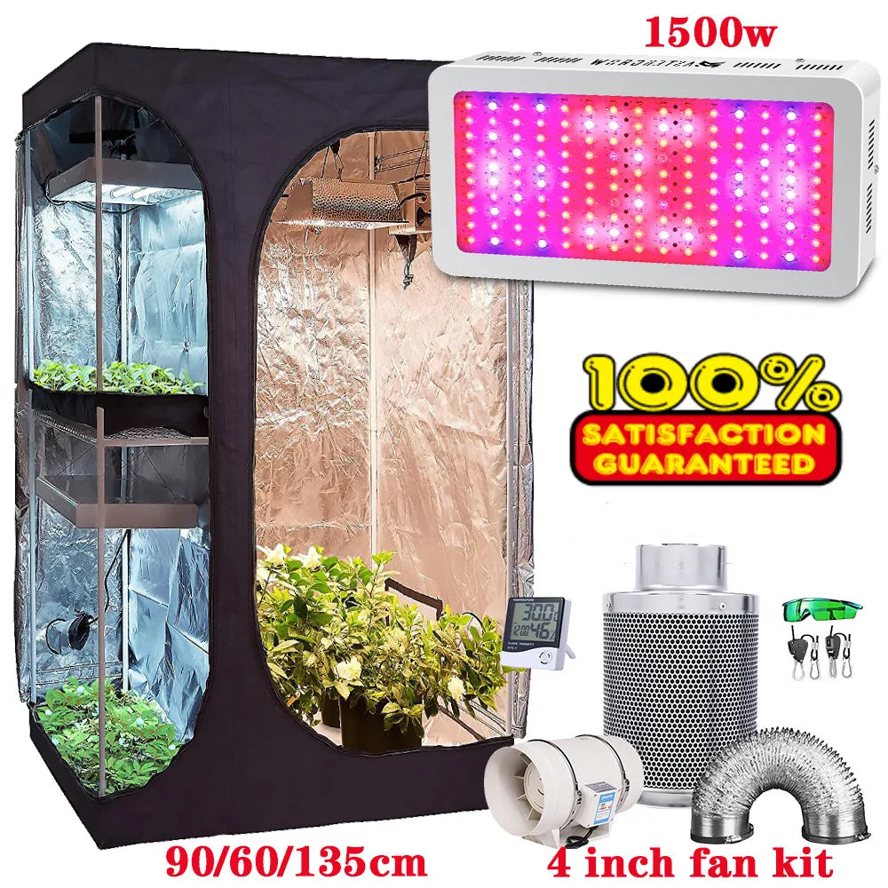  Growbox 2-in-1 600D Grow Tent Kit for Indoor Plants | Hydro ATL