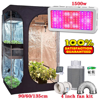  Growbox 2-in-1 600D Grow Tent Kit for Indoor Plants | Hydro ATL
