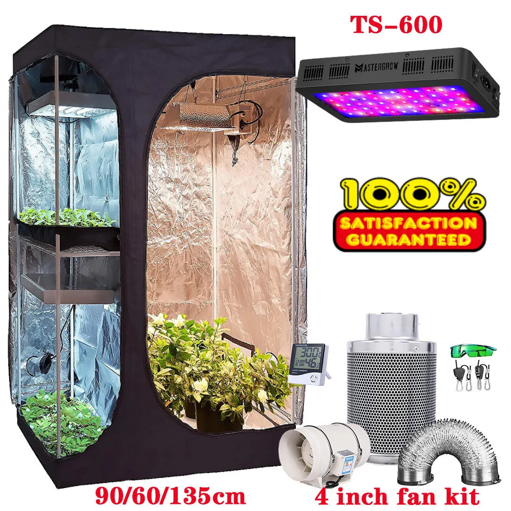  Growbox 2-in-1 600D Grow Tent Kit for Indoor Plants | Hydro ATL