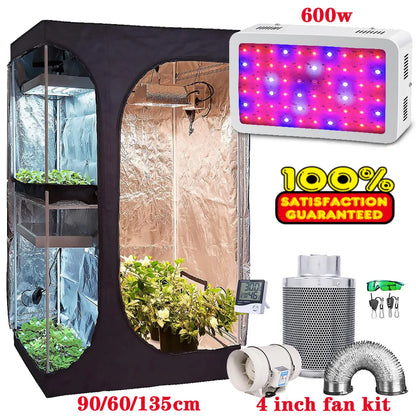 Growbox 2-in-1 600D Grow Tent Kit for Indoor Plants | Hydro ATL