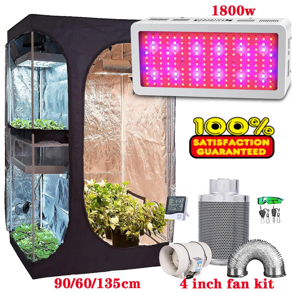  Growbox 2-in-1 600D Grow Tent Kit for Indoor Plants | Hydro ATL
