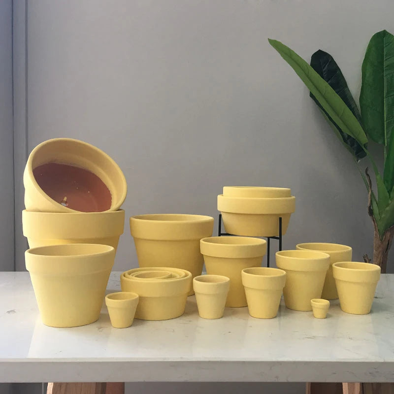 Multi Size Colorful Mini Terracotta Dirt Pot Set | Hydro ATL