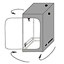 Growbox 2-in-1 600D Grow tent Complete kit Indoor