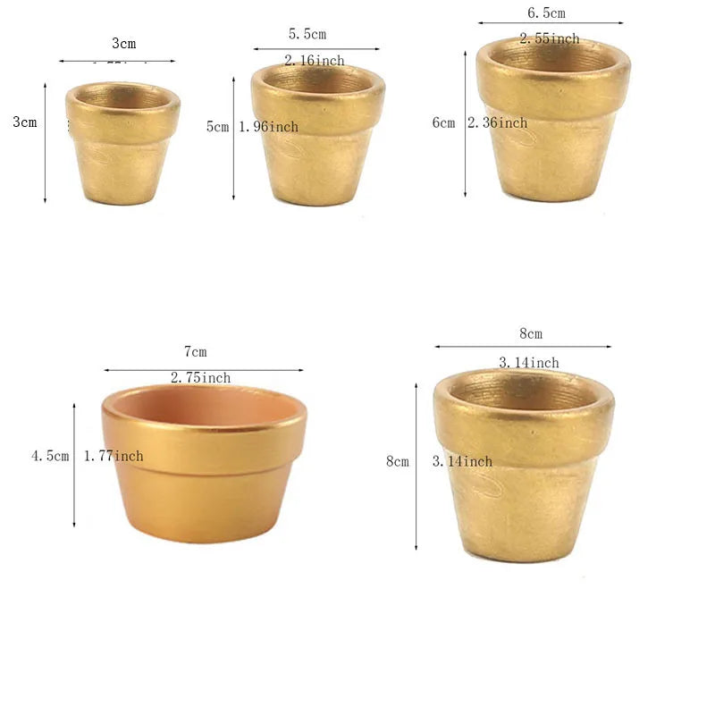 Multi Size Colorful Mini Terracotta Dirt Pot Set | Hydro ATL