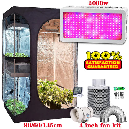  Growbox 2-in-1 600D Grow Tent Kit for Indoor Plants | Hydro ATL