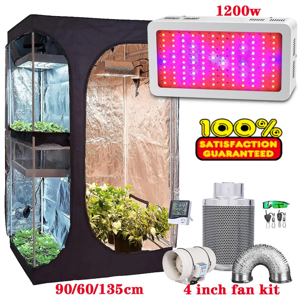  Growbox 2-in-1 600D Grow Tent Kit for Indoor Plants | Hydro ATL
