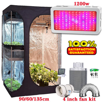  Growbox 2-in-1 600D Grow Tent Kit for Indoor Plants | Hydro ATL