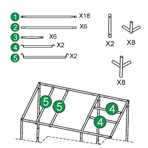 Growbox 2-in-1 600D Grow tent Complete kit Indoor