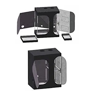 Growbox 2-in-1 600D Grow tent Complete kit Indoor