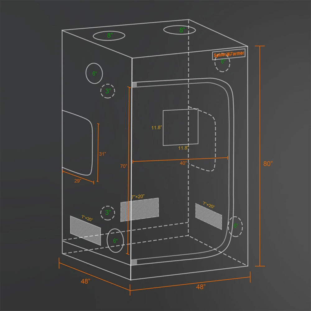 Spider Farmer 4x4 Grow Tent Reflective Mylar | Hydro ATL