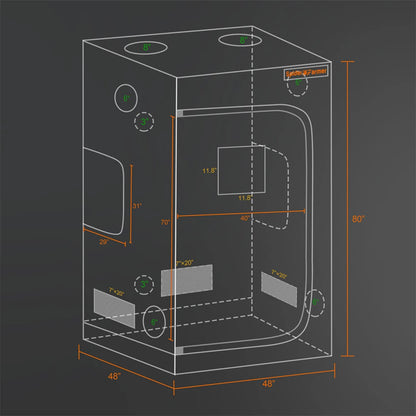 Spider Farmer 4x4 Grow Tent Reflective Mylar | Hydro ATL
