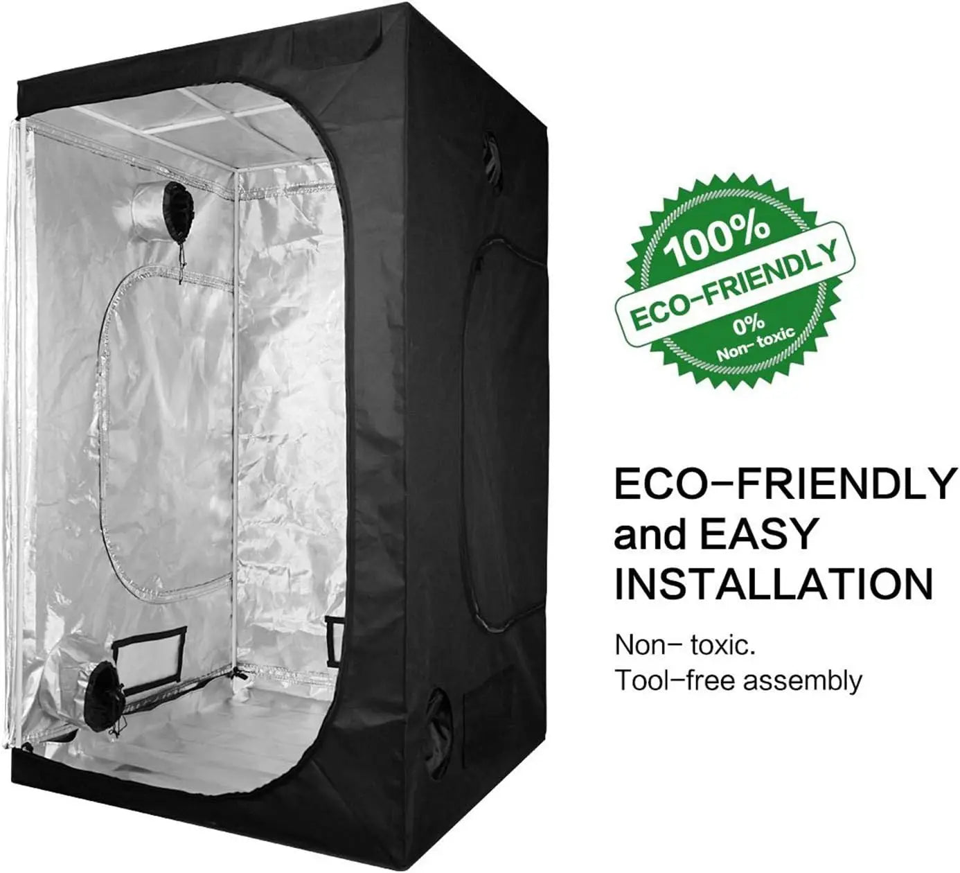 4x2 Grow Tent 48"x24"x60" Indoor Hydroponic System | Hydro ATL