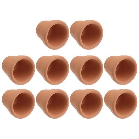 Mini Terracotta Clay Succulent Flower Dirt Pot Set | Hydro ATL