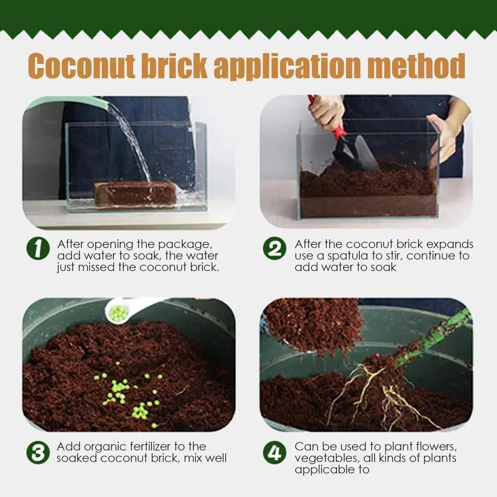 Coco Peat Organic Coconut Fiber Substrate Low EC & pH | Hydro ATL