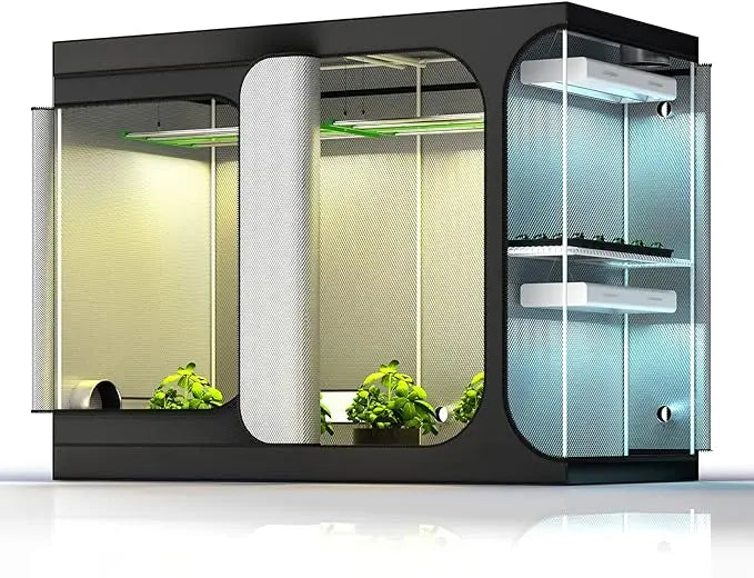 2-in-1 108"x48"x80" Grow Tent Reflective Mylar Canvas | Hydro ATL