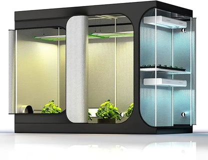 2-in-1 108"x48"x80" Grow Tent Reflective Mylar Canvas | Hydro ATL
