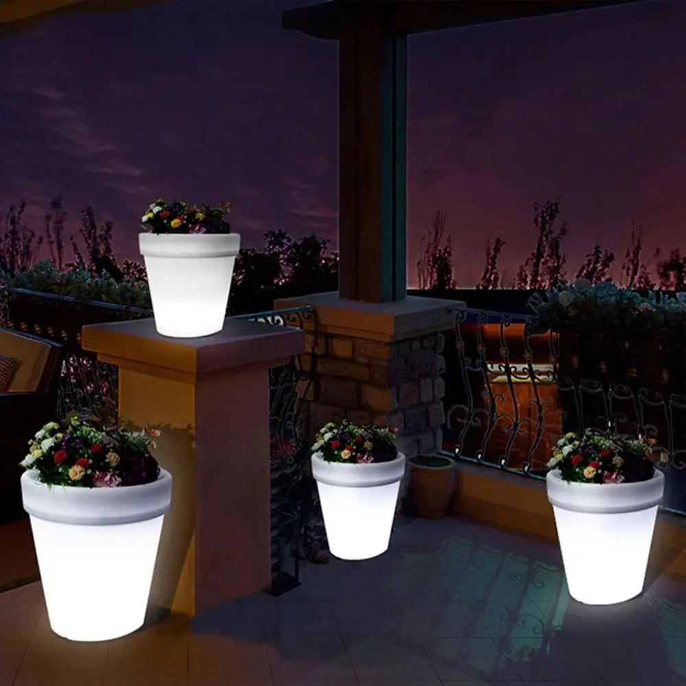 Waterproof Solar LED Dirt Pot for Garden Décor | Hydro ATL