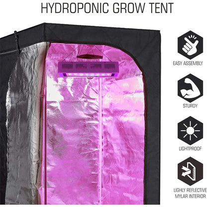 24''x24''x48'' High Reflective Mylar Hydroponic Grow Tent