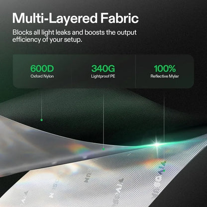 4x8 Grow Tent 96"x48"x80" Mylar with Window & Tray | Hydro ATL