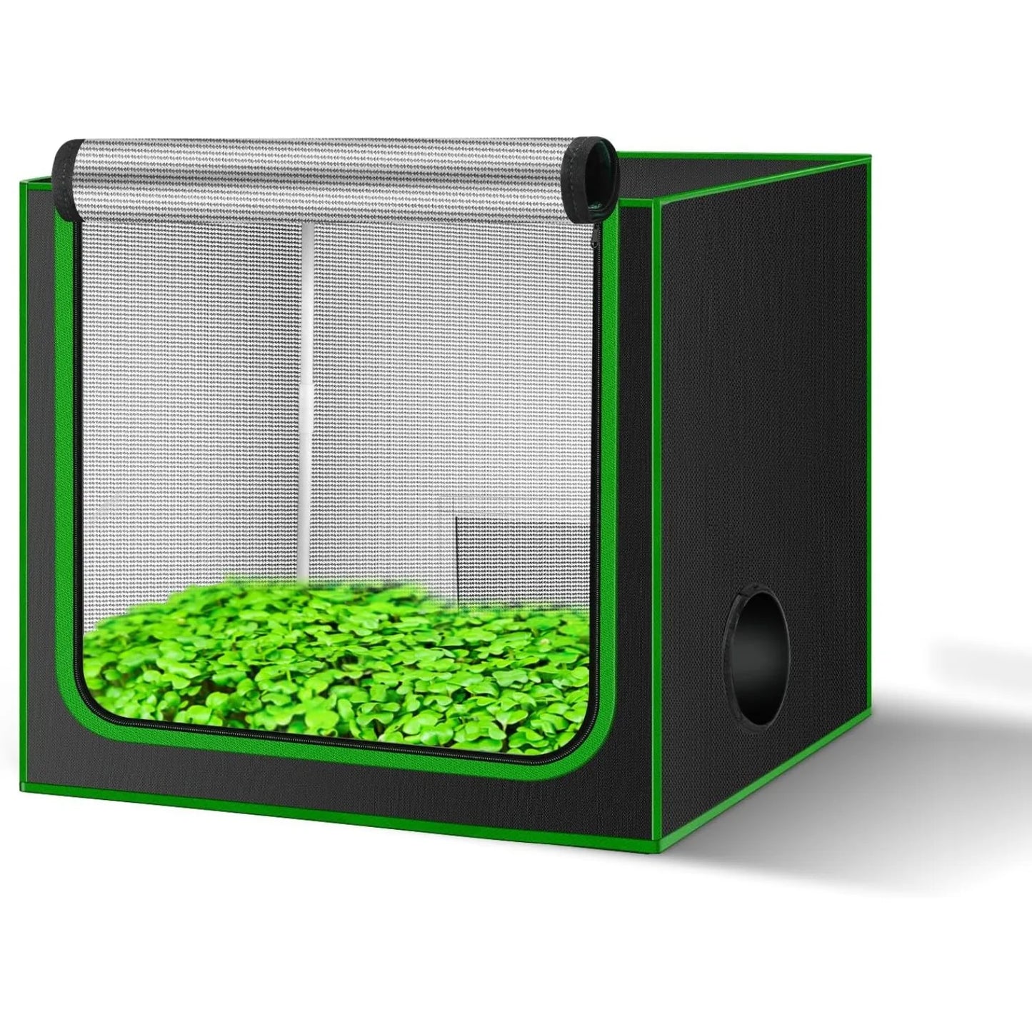 4x8 Grow Tent 96"x48"x80'' High Reflective 600D Diamond Mylar Canvas with Observation Window