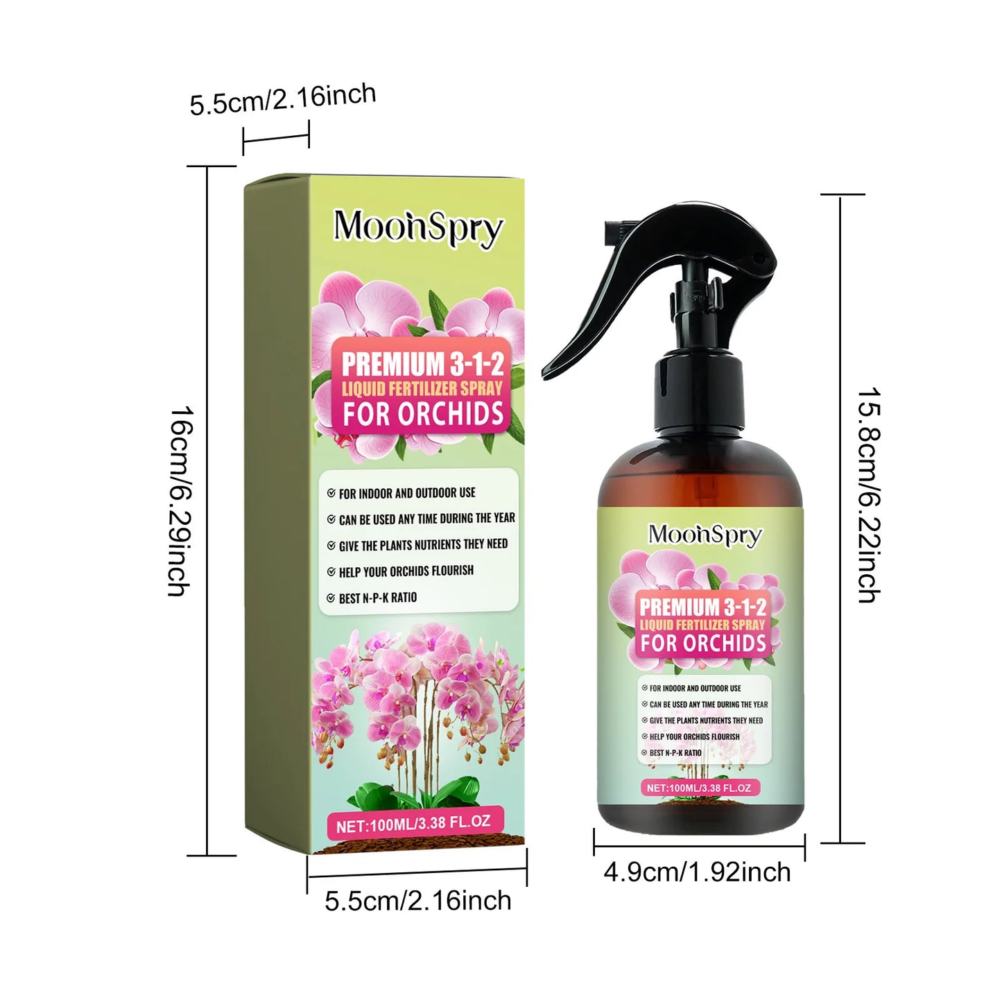 Orchid Fertilizer Spray Leaf Growth Nutrient