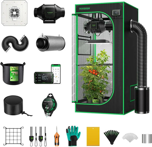 2x2 WiFi-Integrated Grow Tent Kit with Auto Ventilation | Hydro ATL