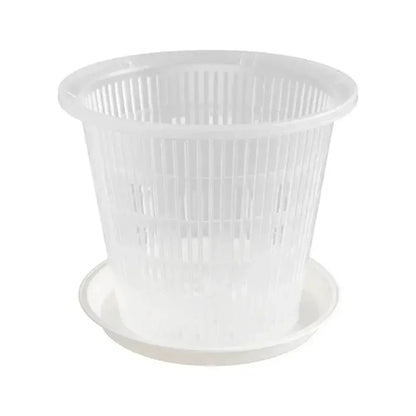 5pcs Orchid Dirt Pot With Saucers Plastic Drainage | Hydro ATL