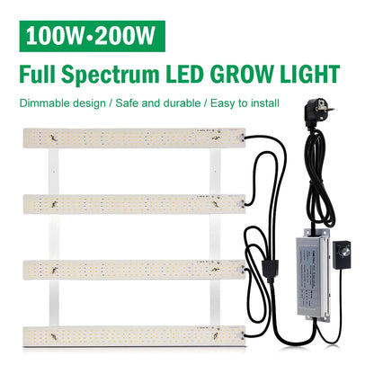 Led Grow Light Full Spectrum LM281B 100W 200W Growing Lamp with Dimmable Switch for Indoor Plants Greenhouse Seedling Hydroponic
