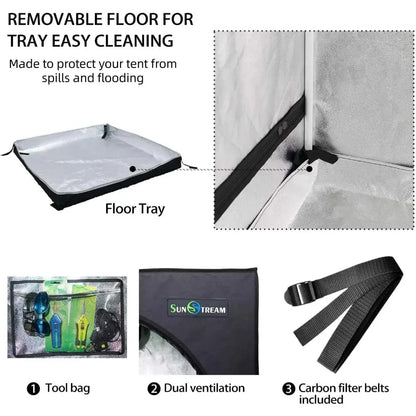 4x2 Grow Tent 48"x24"x60" Indoor Hydroponic System | Hydro ATL